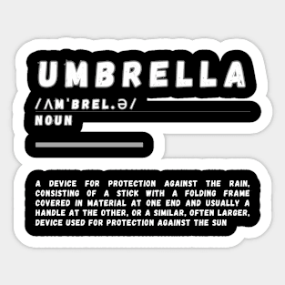 Word Umbrella Sticker